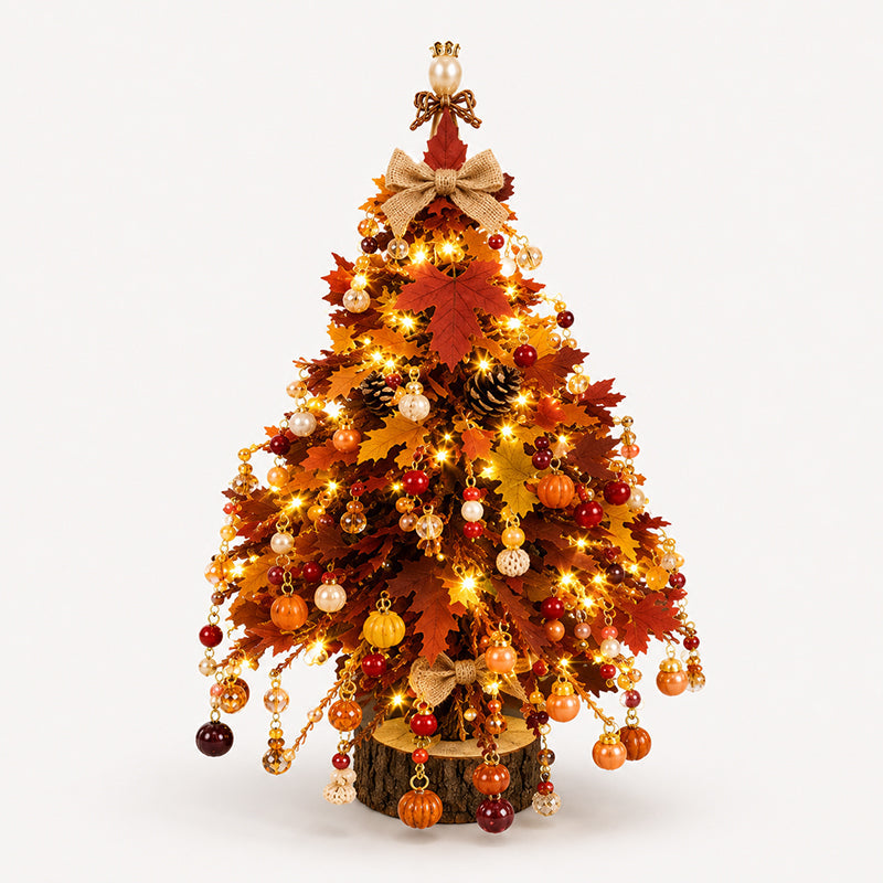 DIY Pärlad Mini-Julgran – Mysigt Julpyssel Kit för Bordsdekoration, Advent & Julklapp