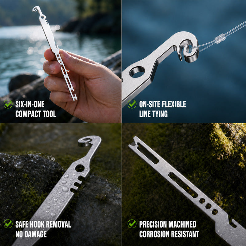 🎣 6-i-1 Fiskverktyg – Det perfekta multiverktyget för alla fiskare