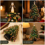 DIY Pärlad Mini-Julgran – Mysigt Julpyssel Kit för Bordsdekoration, Advent & Julklapp