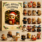 🦉 Ugglornas Adventskalender 2026 – 24 Söta Figurer att Upptäcka Fram Till Jul