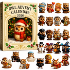 🦉 Ugglornas Adventskalender 2026 – 24 Söta Figurer att Upptäcka Fram Till Jul